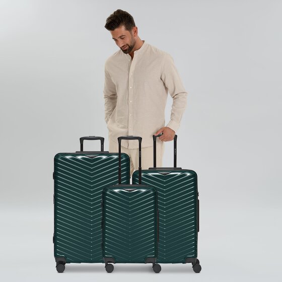 Redolz Essentials 18 4 ruote Set di valigie 3 pezzi con piega di espansione
