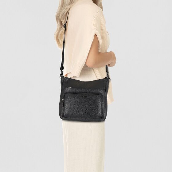 Mandarina Duck Mellow Leather Borsa a tracolla Vera Pelle 30 cm
