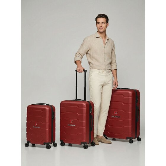 Tonino Lamborghini Bologna 4 ruote Set di valigie 3 pezzi
