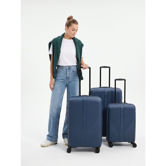 Travelite Air Stripe 4 ruote Set di valigie 3 pezzi espandibile