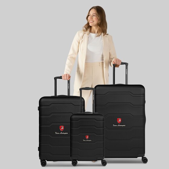 Tonino Lamborghini Bologna 4 ruote Set di valigie 3 pezzi