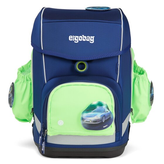 Ergobag Accessori Tasche laterali di sicurezza a led fluo Set 3 pezzi.