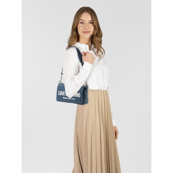 Love Moschino Denim Signature Love Borsa a spalla 24 cm