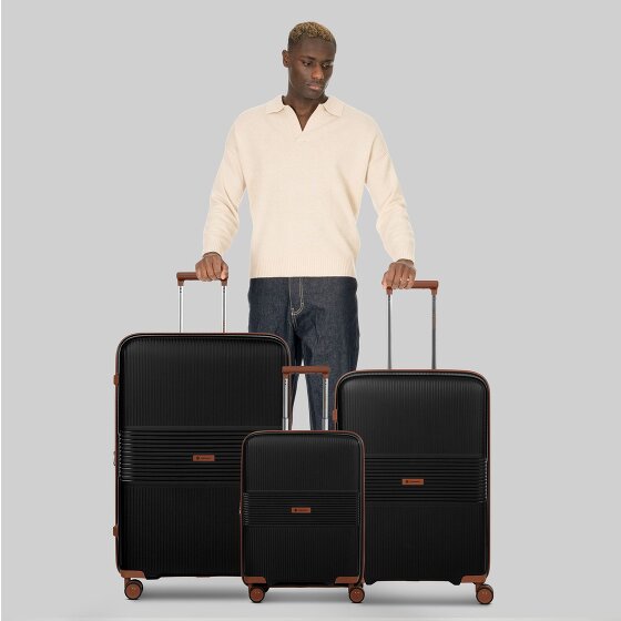 Farmhood Eco Edition 02 4 ruote Set di valigie 3 pezzi con piega di espansione