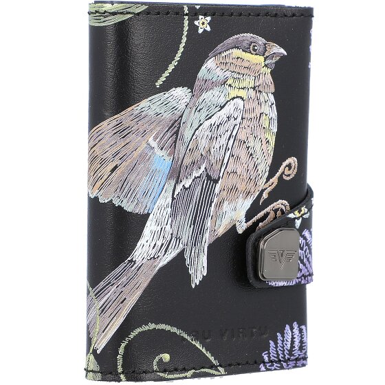 Tru Virtu Custodia per carte di credito RFID in pelle 6,5 cm