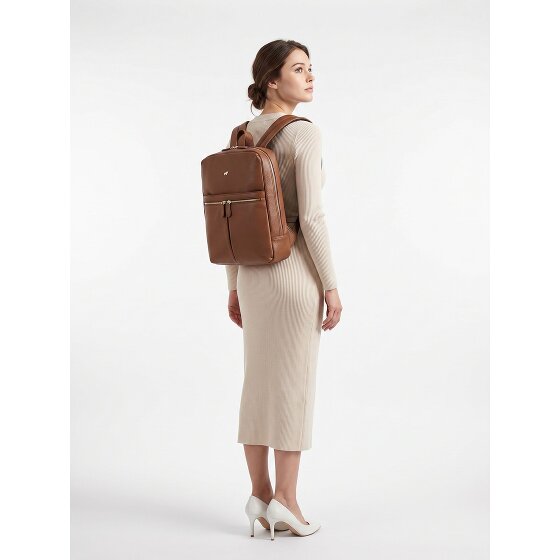 Braun Büffel Hanna Zaino da lavoro M Vera Pelle 40 cm Vano porta PC
