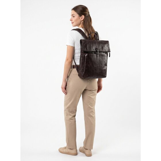 Jost London Zaino da giorno Vera Pelle 44 cm Vano porta PC