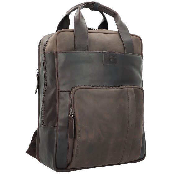 Strellson Zaino Brick Lane in pelle con scomparto per laptop da 42 cm