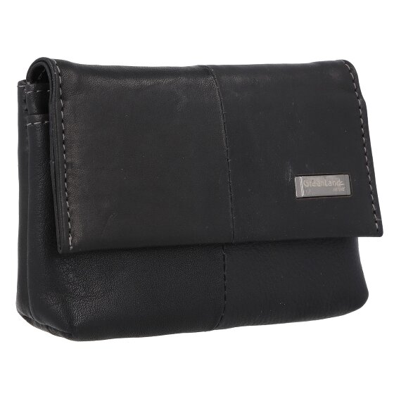 Greenland Nature Portachiavi in nappa nera RFID in pelle 11,5 cm