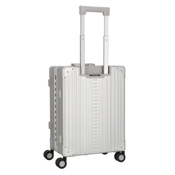 Aleon Trolley cabina a 4 ruote in Alluminio per viaggi nazionali, 53 cm, con scomparto per laptop