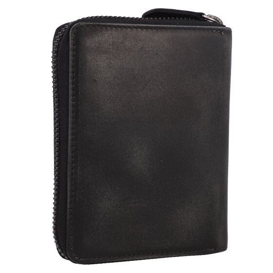 Greenburry Destressed Portafoglio Protezione RFID Pelle 13 cm