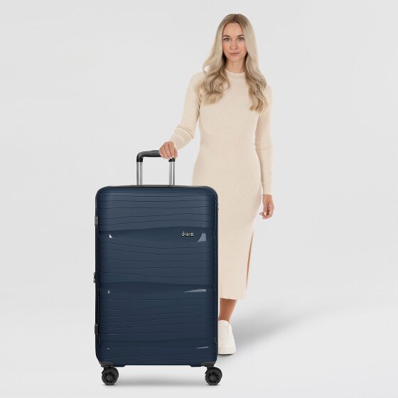 d&n Travel Line 4300-Plus 4 ruote Carrello L 76 cm con piega di espansione