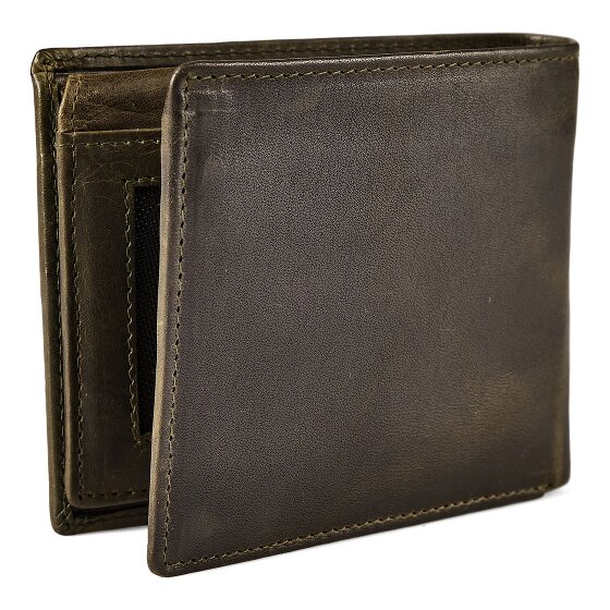 Greenburry Newport Portafoglio Protezione RFID Pelle 11 cm