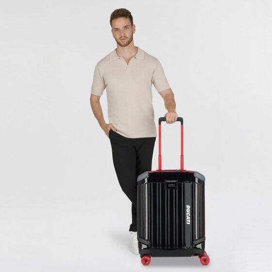Piquadro Piquadro x Ducati 4 ruote Trolley cabina 55 cm