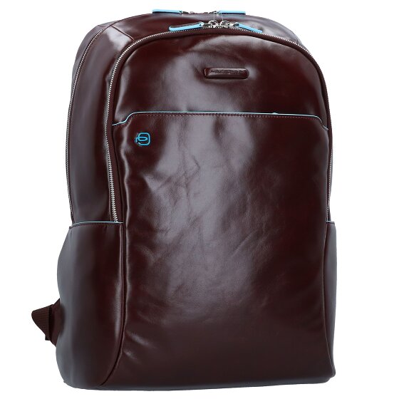 Piquadro Zaino blu quadrato in pelle 43 cm Scomparto per laptop