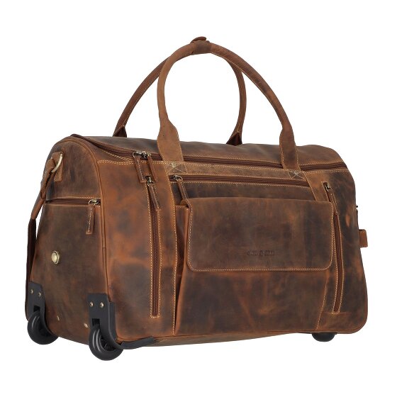 Greenburry Vintage 2 ruote Borsa da viaggio Pelle 32 cm