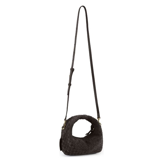 LES VISIONNAIRES Greta Micro weave Borsetta Vera Pelle 20 cm