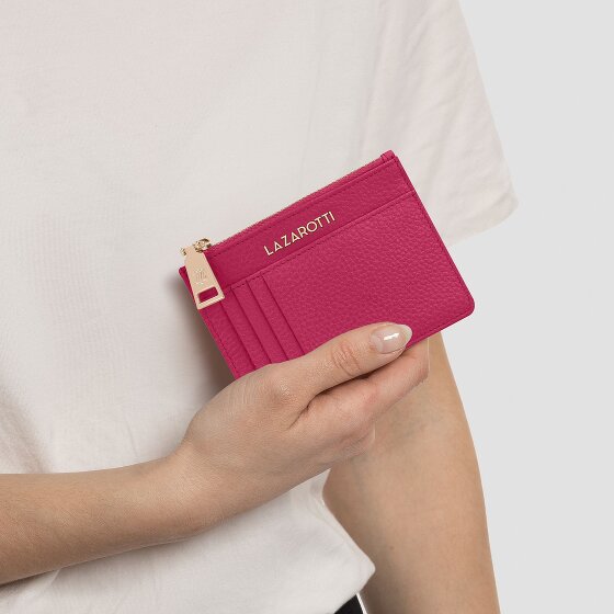 Lazarotti Bologna Portachiavi in pelle 11,5 cm con scomparto per air tag