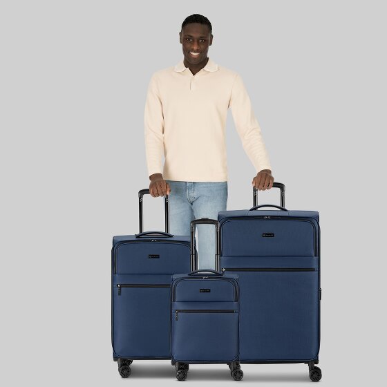 bugatti Valencia Soft 4 ruote Set di valigie 3 pezzi con piega di espansione bugatti Valencia Soft 4 ruote Set di valigie 3 pezzi con piega di espansione