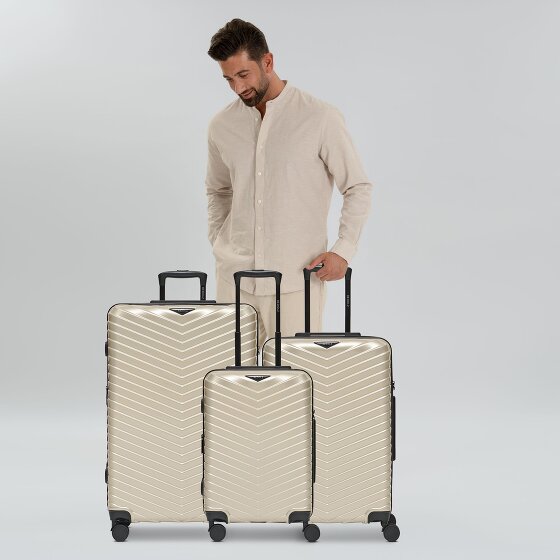 Redolz Essentials 18 4 ruote Set di valigie 3 pezzi con piega di espansione