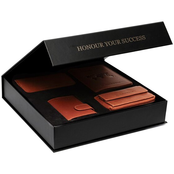 The Chesterfield Brand Porta carte di credito 4 pezzi in pelle 7 cm