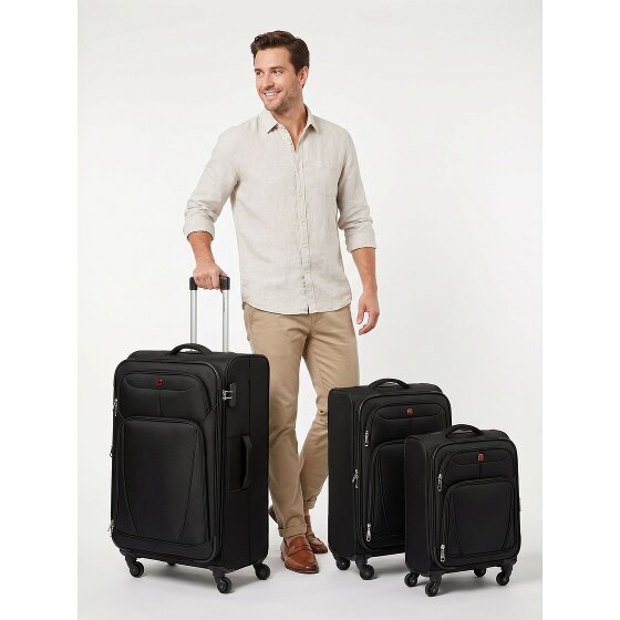 Wenger Beaumont 4 ruote Set di valigie 3 pezzi con piega di espansione