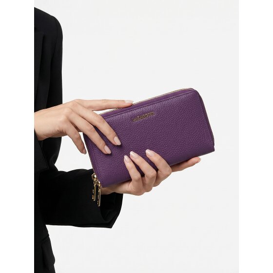 Lazarotti Bologna Leather XL Portafoglio con doppia zip in pelle RFID 20 cm