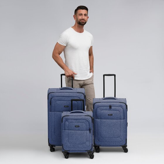Redolz Essentials 12 THREE SET 4 ruote Set di valigie 3 pezzi espandibile