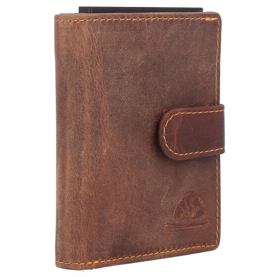 Greenburry Portafoglio originale vintage RFID in pelle 8 cm