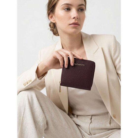 Lazarotti Bologna Portafoglio medio con zip in pelle 10 cm