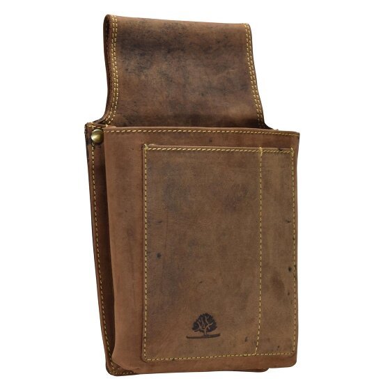 Greenburry Marsupio vintage - Portafoglio da cameriere in pelle 14,5 cm