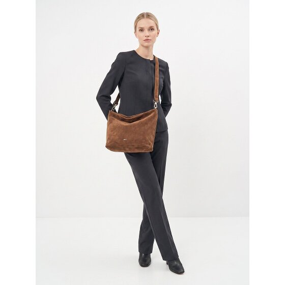 abro Ebony Borsa a spalla Vera Pelle 39 cm