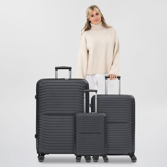 Stratic Shine 4 ruote Set di valigie 3 pezzi con piega di espansione