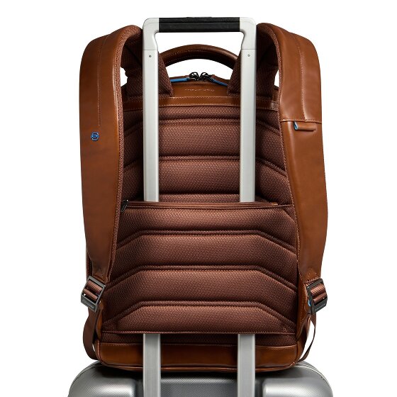 Piquadro Blue Square Zaino da giorno Protezione RFID Pelle 39 cm Scomparto per laptop