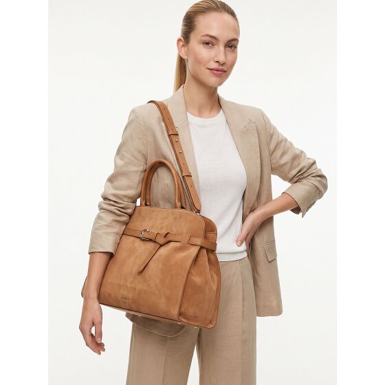 Coccinelle Sabine Suede Borsetta Vera Pelle 43 cm