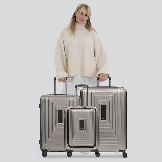 Redolz Essentials 14 4 ruote Set di valigie 3 pezzi con piega di espansione