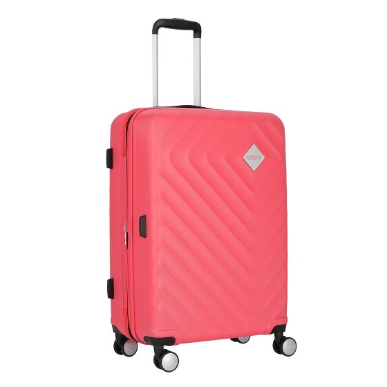 American Tourister Summer Square 4 ruote Carrello 67 cm con piega di espansione