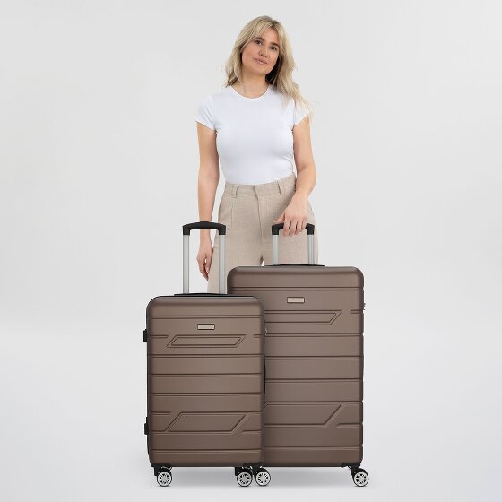 Nowi Bergamo 4 ruote Set di valigie 2 pezzi