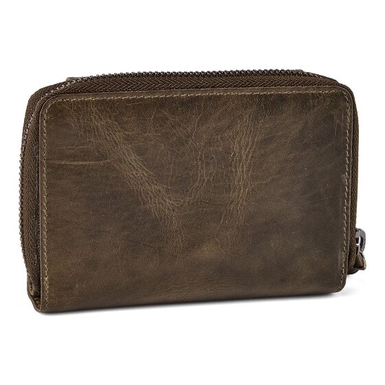 Greenburry Newport Portafoglio Protezione RFID Pelle 14 cm