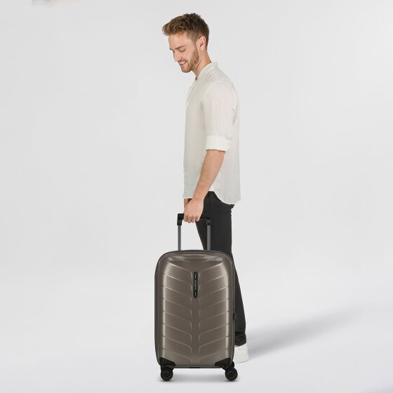 Samsonite Attrix 4 ruote Carrello della cabina 55 cm con piega di espansione