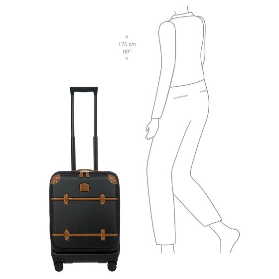 Bric's Bellagio 4 ruote Carrello della cabina 55 cm con piega di espansione