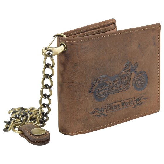 Greenburry Portafoglio bici vintage in pelle 12 cm