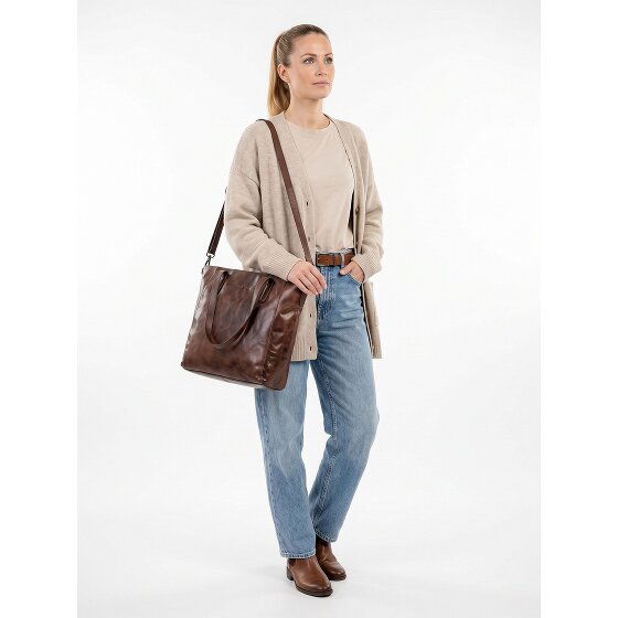 Greenburry Newport Borsa a spalla Vera Pelle 33 cm Vano porta PC
