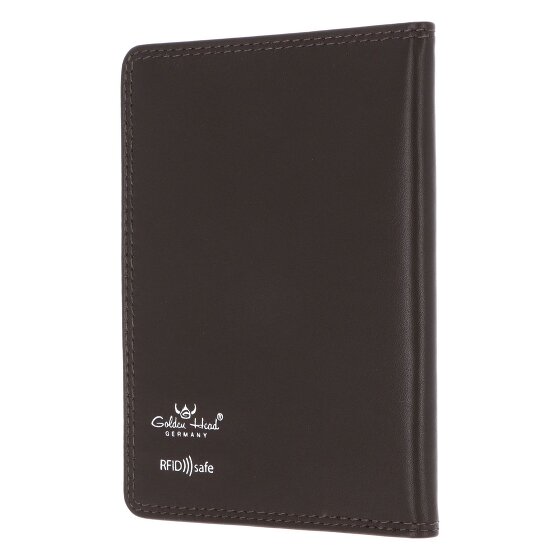 Golden Head Polo Identity Card Case RFID in pelle 9 cm