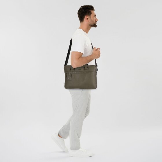 Burkely Minimal Mason Valigetta Vera Pelle 41 cm Vano porta PC