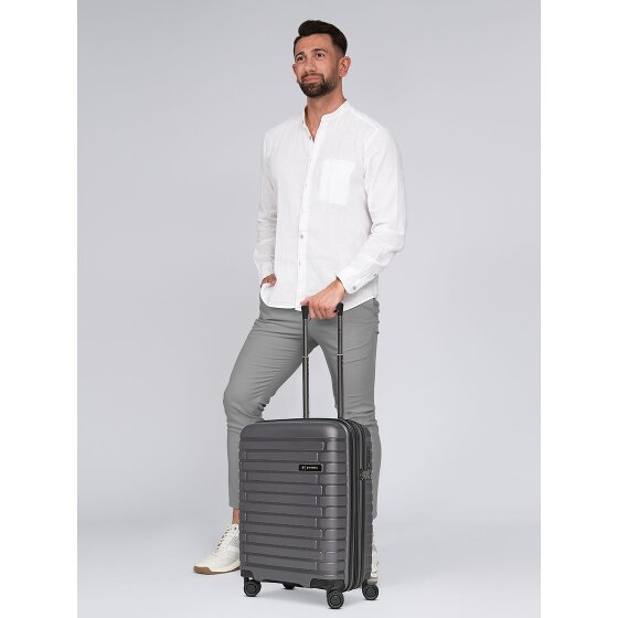 Pactastic Collection 04 THE CABIN + 4 ruote Trolley cabina S 55 cm espandibile