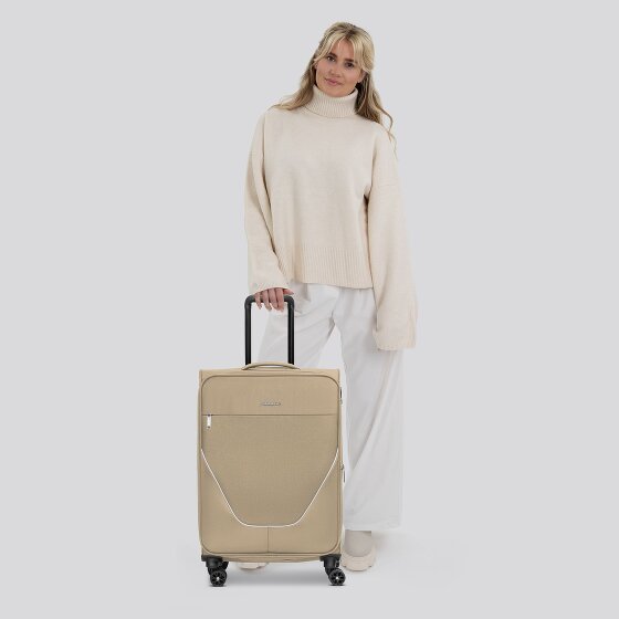 Stratic taska Trolley a 4 ruote M 65 cm con piega a espansione