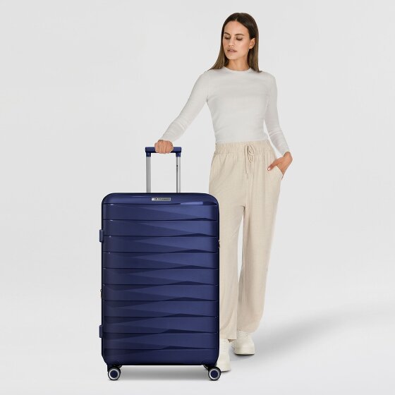 Franky London 4 ruote Carrello L 74 cm con piega di espansione Franky London 4 ruote Carrello L 74 cm con piega di espansione