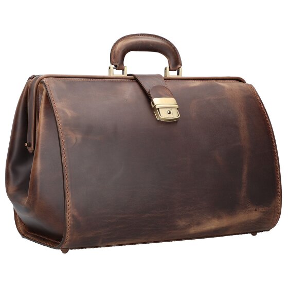 Greenburry Astuccio medico vintage in pelle 41 cm