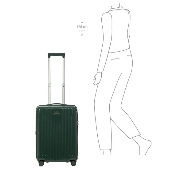 Bric's Positano 4 ruote Carrello della cabina 55 cm Bric's Positano 4 ruote Carrello della cabina 55 cm